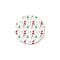 Santa Claus Snowman Christmas Xmas Golf Ball Marker (10 Pack)