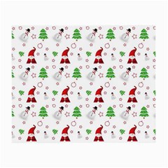 Santa Claus Snowman Christmas Xmas Small Glasses Cloth by Amaryn4rt