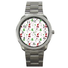 Santa Claus Snowman Christmas Xmas Sport Metal Watch