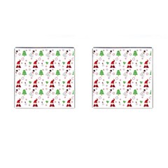 Santa Claus Snowman Christmas Xmas Cufflinks (square) by Amaryn4rt