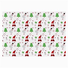 Santa Claus Snowman Christmas Xmas Large Glasses Cloth (2 Sides)