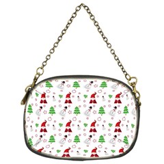 Santa Claus Snowman Christmas Xmas Chain Purse (one Side)