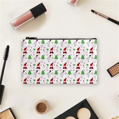 Santa Claus Snowman Christmas Xmas Cosmetic Bag (small)