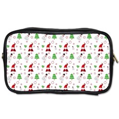 Santa Claus Snowman Christmas Xmas Toiletries Bag (one Side)