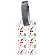 Santa Claus Snowman Christmas Xmas Luggage Tag (two Sides)