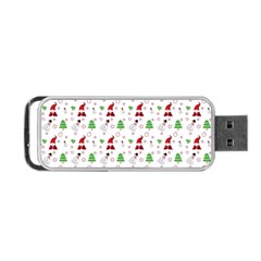 Santa Claus Snowman Christmas Xmas Portable Usb Flash (one Side) by Amaryn4rt