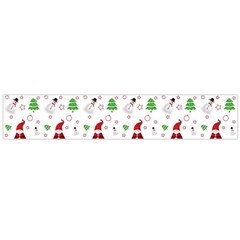 Santa Claus Snowman Christmas Xmas Large Flano Scarf 