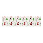 Santa Claus Snowman Christmas Xmas Banner and Sign 4  x 1  Front