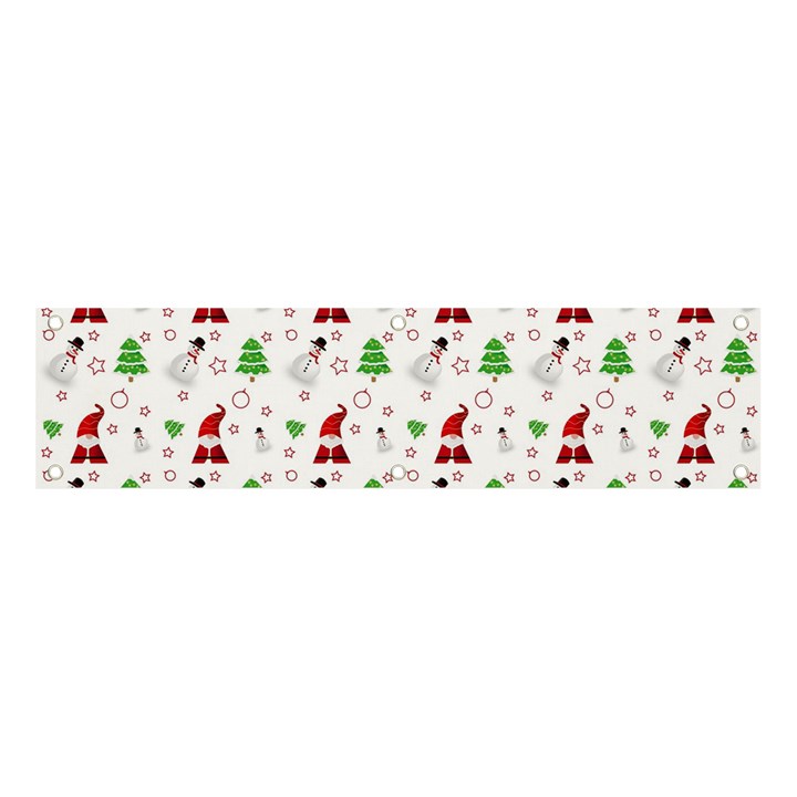 Santa Claus Snowman Christmas Xmas Banner and Sign 4  x 1 