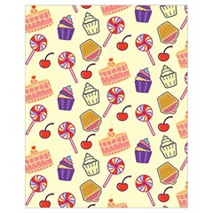 Food Illustration Cupcake Pattern Lollipop Drawstring Bag (small) by Amaryn4rt