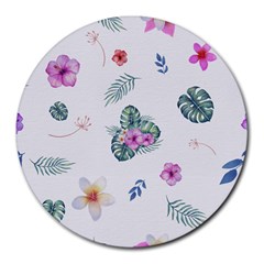 Template-flower Round Mousepads by nateshop