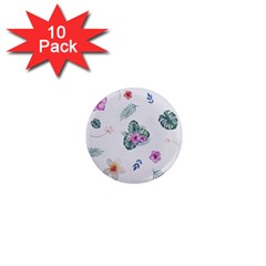 Template-flower 1  Mini Magnet (10 Pack)  by nateshop