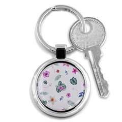 Template-flower Key Chain (round) by nateshop