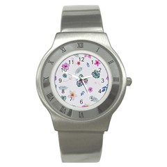 Template-flower Stainless Steel Watch by nateshop