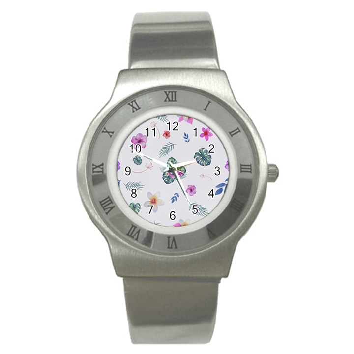 Template-flower Stainless Steel Watch