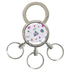 Template-flower 3-ring Key Chain by nateshop