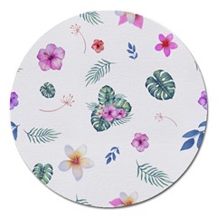 Template-flower Magnet 5  (round) by nateshop