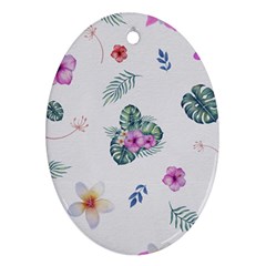 Template-flower Oval Ornament (two Sides) by nateshop