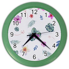 Template-flower Color Wall Clock by nateshop