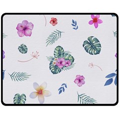 Template-flower Fleece Blanket (medium)  by nateshop