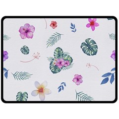 Template-flower Fleece Blanket (large)  by nateshop