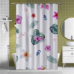 Template-flower Shower Curtain 48  X 72  (small)  by nateshop