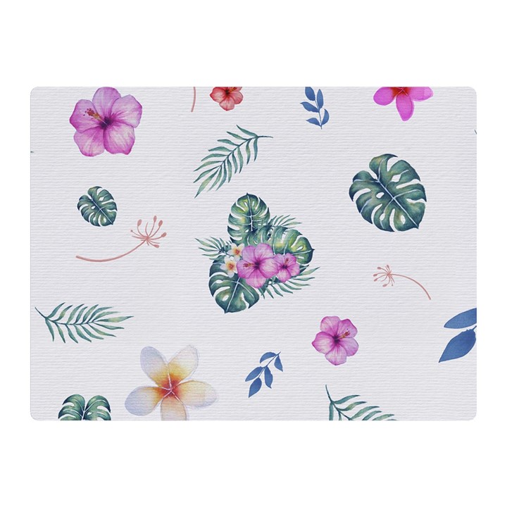 Template-flower Double Sided Flano Blanket (Mini) 