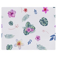 Template-flower Double Sided Flano Blanket (medium)  by nateshop