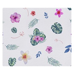 Template-flower Double Sided Flano Blanket (small)  by nateshop