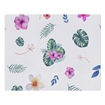 Template-flower Double Sided Flano Blanket (Large)  80 x60  Blanket Front