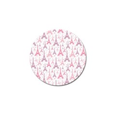 Eiffel Tower Pattern Wallpaper Golf Ball Marker by Amaryn4rt