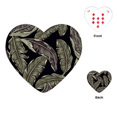 Jungle Sheets Tropical Pattern Playing Cards Single Design (heart)