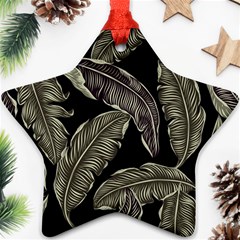 Jungle Sheets Tropical Pattern Star Ornament (two Sides)