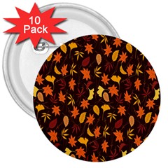 Thanksgiving 3  Buttons (10 Pack)  by nateshop