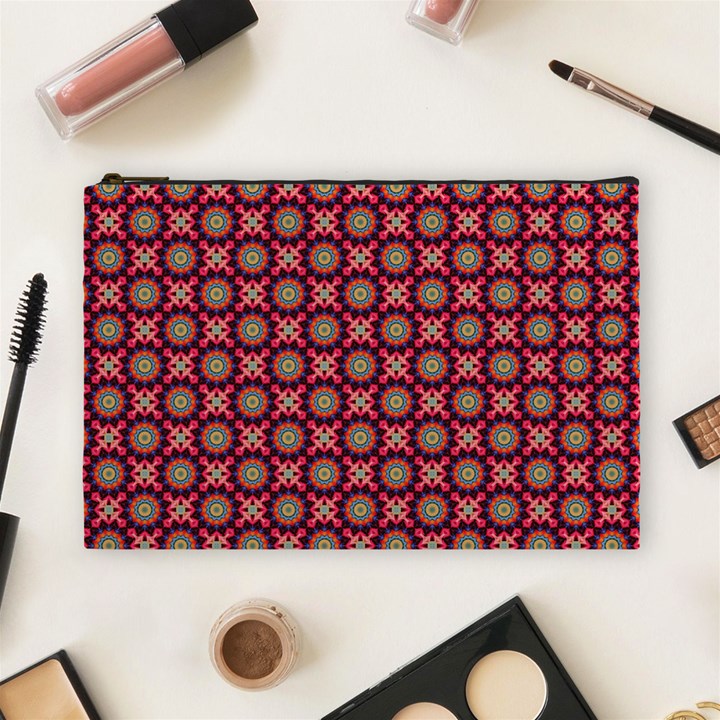 Kaleidoscope Seamless Pattern Cosmetic Bag (Large)