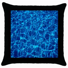 Water Throw Pillow Case (black) by nateshop