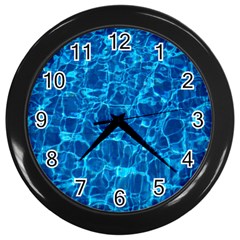 Water Wall Clock (black) by nateshop