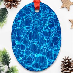 Water Oval Ornament (two Sides) by nateshop