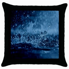 Water-water Throw Pillow Case (black) by nateshop