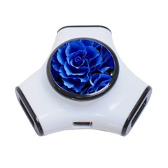 Blue Roses Flowers Plant Romance 3-port Usb Hub by Wegoenart