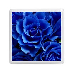 Blue Roses Flowers Plant Romance Memory Card Reader (square) by Wegoenart