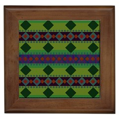 Background Pattern Texture Design Framed Tile