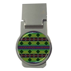 Background Pattern Texture Design Money Clips (Round) 