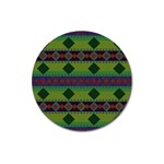 Background Pattern Texture Design Magnet 3  (Round) Front