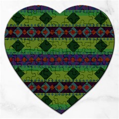 Background Pattern Texture Design Jigsaw Puzzle (Heart)