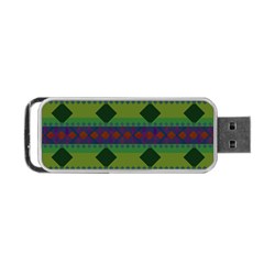 Background Pattern Texture Design Portable USB Flash (One Side)