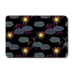 Illustration Cloud Computing Pattern Small Doormat  by Wegoenart