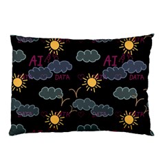 Illustration Cloud Computing Pattern Pillow Case by Wegoenart