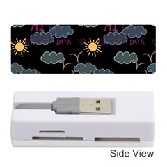 Illustration Cloud Computing Pattern Memory Card Reader (stick) by Wegoenart