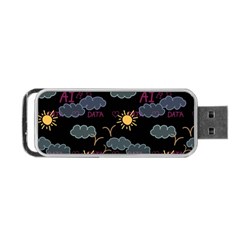 Illustration Cloud Computing Pattern Portable Usb Flash (one Side) by Wegoenart